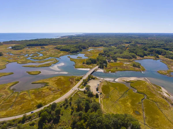 Luftaufnahme Des Odiorne Point State Park Sommer Der Stadt Rye — Stockfoto