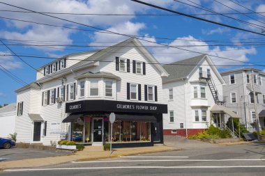 Doğu Providence, Rhode Island RI, ABD 'deki 76 Taunton Bulvarı' ndaki Tarihi Gilmore Çiçek Dükkanı.. 