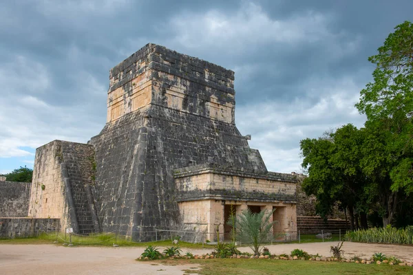 Juego Pelota Ball Court Chichen Itza Régészeti Lelőhely Yucatan Mexikó — Stock Fotó