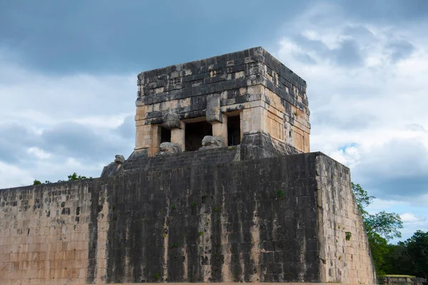 Juego Pelota Ball Court Chichen Itza Sítio Arqueológico Yucatan México — Fotografia de Stock