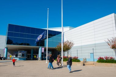 Houston, Texas TX, ABD 'deki Johnson Uzay Merkezi' ne Ana Giriş. 