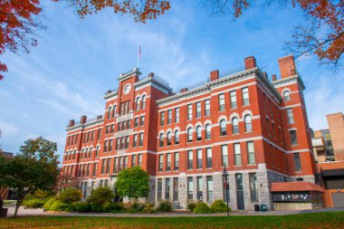 Clark Üniversitesi ana binası Jonas Clark Hall Worcester, Massachusetts MA, ABD.  
