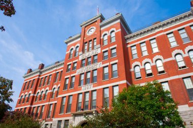 Clark Üniversitesi ana binası Jonas Clark Hall Worcester, Massachusetts MA, ABD.  