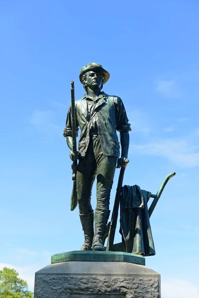 Minute Statua Uomo North Bridge Minute Man National Historic Park — Foto Stock