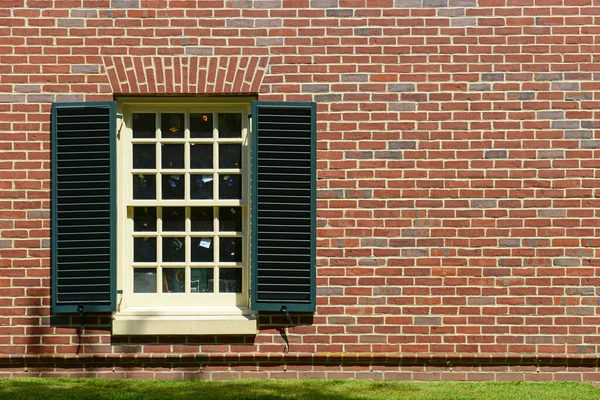 Fenster Kolonialstil Historischem Haus Concord Museum Stadtzentrum Von Concord Massachusetts — Stockfoto