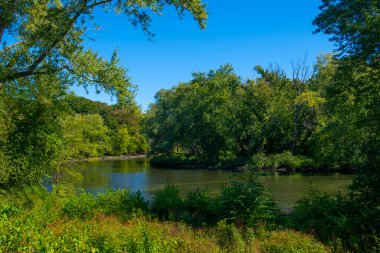 Concord Nehri Minute Man Ulusal Tarih Parkı, Concord, Massachusetts MA, ABD.
