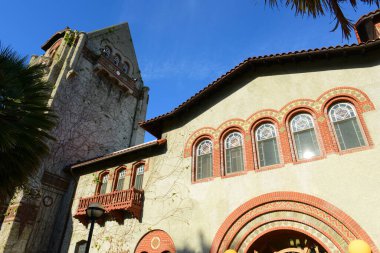 San Jose Eyalet Üniversitesi kampüsündeki Tarihi Kule Salonu, San Jose, Kaliforniya CA, ABD.