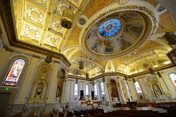 Interior Catedral San José Basílica San José Fue Construida 1885 — Foto de Stock