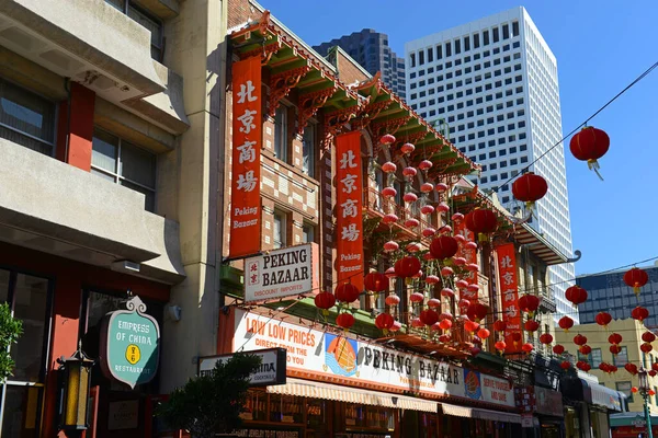 Peking Bazaar 828 Grant Avenue Clay Street Historic Chinatown San — Stockfoto