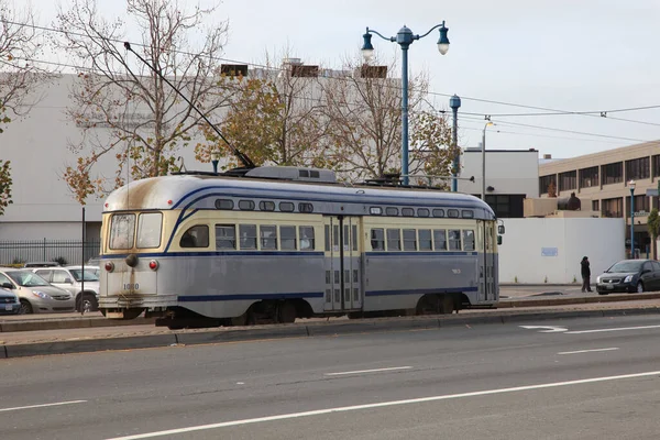 Line Antique Pcc Streetcar 1060 Philadelphia Rapid Embarcadero Market Street — Stock Photo, Image