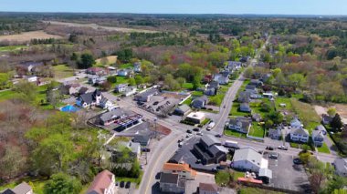 Doğu Taunton Village, Taunton City, Bristol County, Massachusetts MA, ABD 'deki tarihi konut manzarası. 