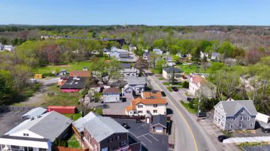Doğu Taunton Village, Taunton City, Bristol County, Massachusetts MA, ABD 'deki tarihi konut manzarası. 