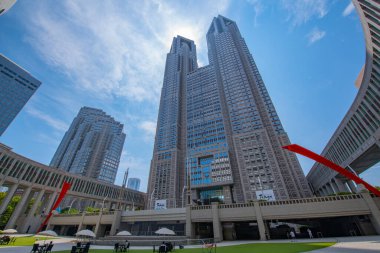 Tokyo Metropolitan Hükümet Binası Batı Shinjuku, Shinjuku Şehri, Tokyo, Japonya.