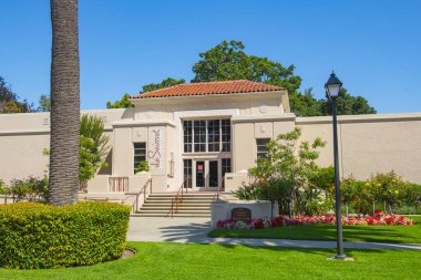 De Saisset Müzesi Santa Clara Üniversitesi 'nde İspanyol Uyanışı stiliyle, Santa Clara, Kaliforniya CA, ABD. 