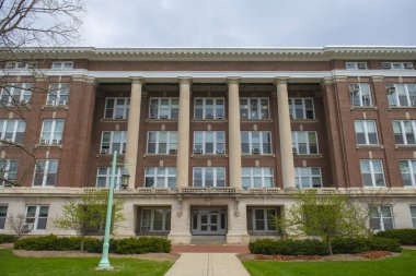 Michigan Eyalet Üniversitesi 'ndeki Tarım Salonu, Doğu Lansing, Michigan MI, ABD. Tarım Salonu, Tarım ve Tabii Kaynaklar Koleji 'nin evidir.. 