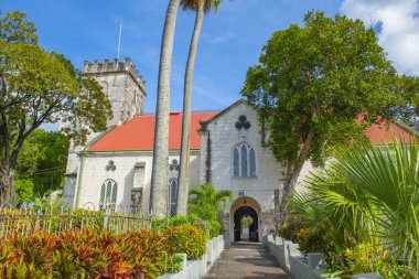 Bridgetown, Barbados 'un tarihi şehir merkezinde St. Michael' s Katedrali. Tarihi Bridgetown ve Garnizonu 2011 yılından bu yana UNESCO 'nun Dünya Mirasları Alanıdır..