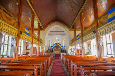 St. John Kilisesi Kilisesi Saint John Parish, Barbados 'daki Church View köyünde..
