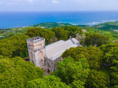 St. John Kilisesi Kilisesi Saint John Parish, Barbados 'daki Church View köyünde..