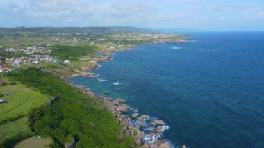 Bahar Koyu 'nun tarihi Marley Vale, Saint Philip, Barbados köyündeki Ragged Point' teki hava manzarası.