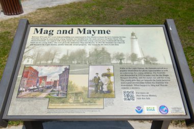 Fort Gratiot Deniz Feneri 'nin tanıtımı Fort Gratiot Deniz Feneri, Port Huron, Michigan MI, ABD.