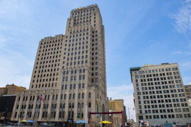 PNC Bank Binası Toledo şehir merkezindeki 405 Madison Bulvarı, Ohio OH, ABD. Bu bina 1929 'da inşa edilmiş ve o zamanlar Ohio Bankası olarak biliniyormuş..