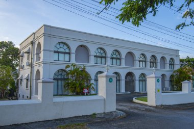 Stafford House, Bridgetown, Saint Michael, Barbados 'daki Garrison tarihi köyünde. Tarihi Bridgetown ve Garnizonu 2011 yılından bu yana UNESCO 'nun Dünya Mirasları Alanıdır..