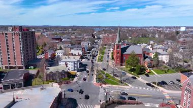 Kusursuz Gebelik Kilisesi - 15 Hawthorne Bulvarı 'ndaki Havarilerin Kraliçesi Mary, Salem, Massachusetts MA, ABD.