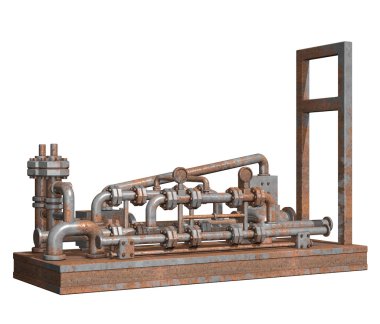 Endüstriyel equipment.3d işleme