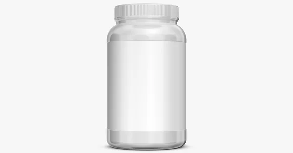 Supplement fles op witte background.3d Rendering — Stockfoto