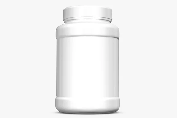 Supplement bottle on white background.3D Rendering — Stock Photo, Image