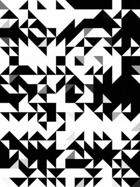 Siyah ve Beyaz Soyut Minimalizm Geometrik Sanatsal Poster, Soyut Grafiksel Resim Arkaplan Dokuması, Modern Kavramsal Sanat, 3D Yapılandırma, 3D Resim