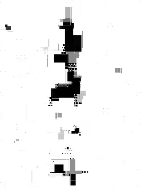 Czarno Biały Abstrakcyjny Minimalizm Geometryczny Plakat Artystyczny Abstrakcyjny Obraz Graficzny — Zdjęcie stockowe