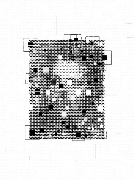Schwarz Weiß Abstrakter Minimalismus Geometrisches Kunstwerk Poster Abstrakte Grafische Malerei — Stockfoto