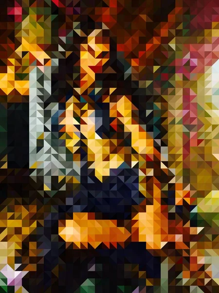 Grafisch Abstract Schilderen Kunst Achtergrond Textuur Abstract Kleurrijk Geometrische Kunstwerken — Stockfoto