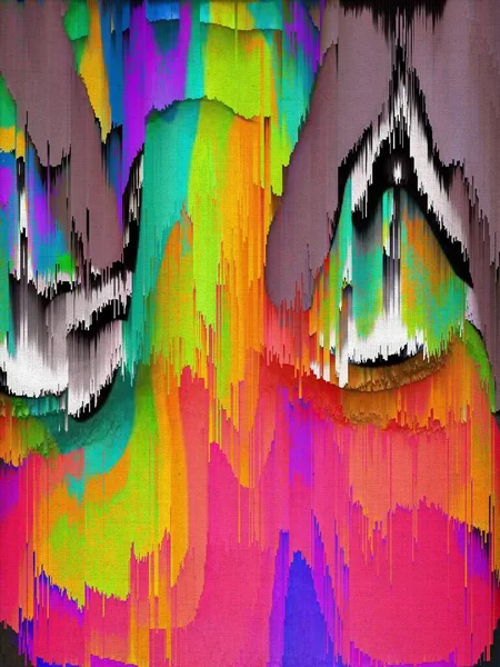 Графическая Абстрактная Живопись Фон Искусство Текстура Абстрактный Красочный Геометрический Плакат — стоковое фото