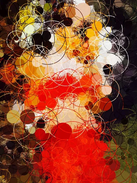 Abstract Kleurrijk Geometrisch Kunstwerk Affiche Abstract Grafisch Schilderen Achtergrond Textuur — Stockfoto