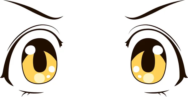 Dies Ist Eine Illustration Von Niedlichen Augen Anime Stil Mit — Stockvektor