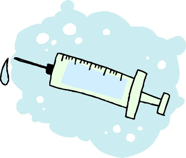 Bu, El 'in çizdiği şırınganın bir çizimi. 