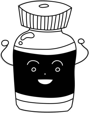 Bu Monokrom virüsü önleyici aşının bir çizimi. 