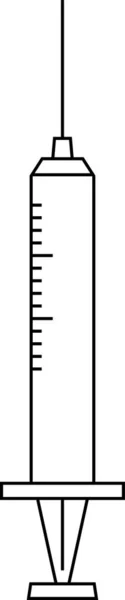 Esta Una Ilustración Jeringa Monocromática Simple Colorida — Archivo Imágenes Vectoriales