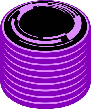 Bu biraz birikmiş madeni para madalyalarının bir çizimi. 