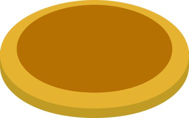 Bu tek bir düzleme yerleştirilmiş madeni para madalyalarının bir çizimi. 