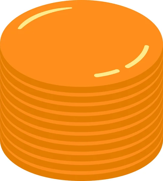 Illustration Coin Medals Piled Little — Stock Vector