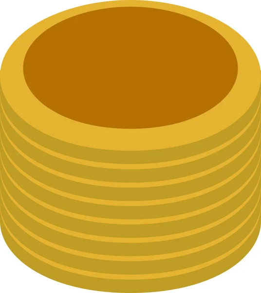 Illustration Coin Medals Piled Little — Stock Vector