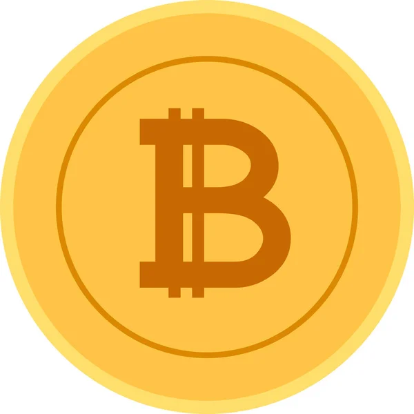 Esta Una Ilustración Una Medalla Bitcoin — Archivo Imágenes Vectoriales