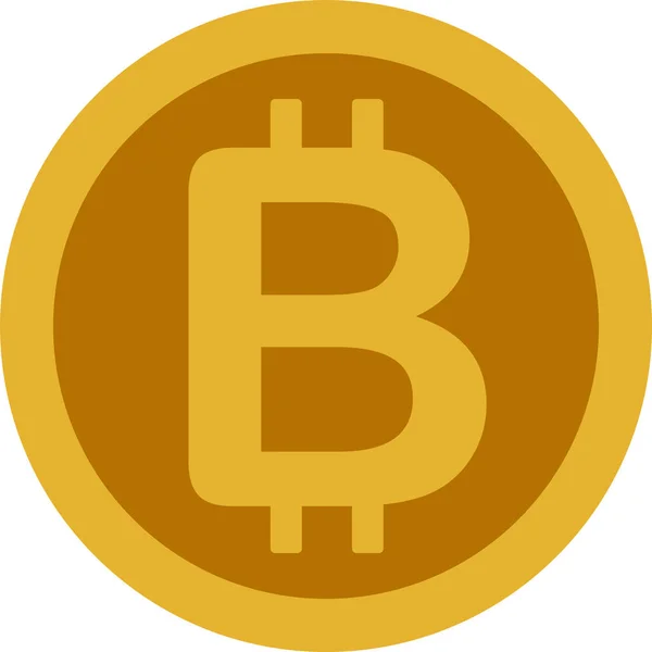 Ceci Est Une Illustration Une Médaille Bitcoin — Image vectorielle