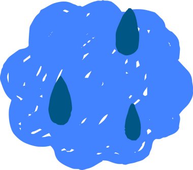 Hayal kırıklığına uğrayan Mavi Çizgi Film sembolü.