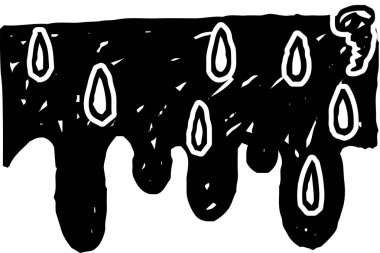 Hayal kırıklığına uğrayan Mavi Çizgi Film sembolü. 