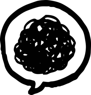 Hayal kırıklığına uğrayan Mavi Çizgi Film sembolü. 