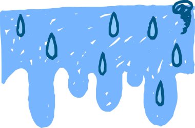 Hayal kırıklığına uğrayan Mavi Çizgi Film sembolü.